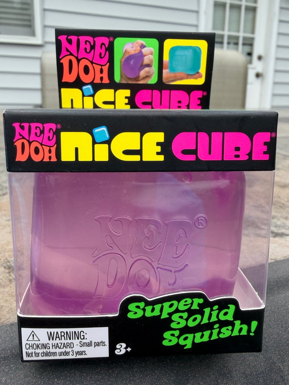 NeeDoh Nice Cube Purple Super Solid Squish